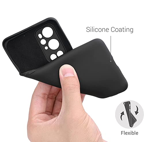 Image of Mobile Back Cover Case for OnePlus 9 Pro (Silicone Case|CameraProtection|Black SC1510)