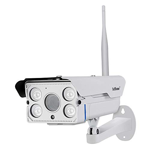 Sricam SH027 - Cámara IP WiFi inalámbrica infrarroja 2.0 megapíxeles HD IR Cut ONVIF P2P Compatible con SD Audio Zoom Audio