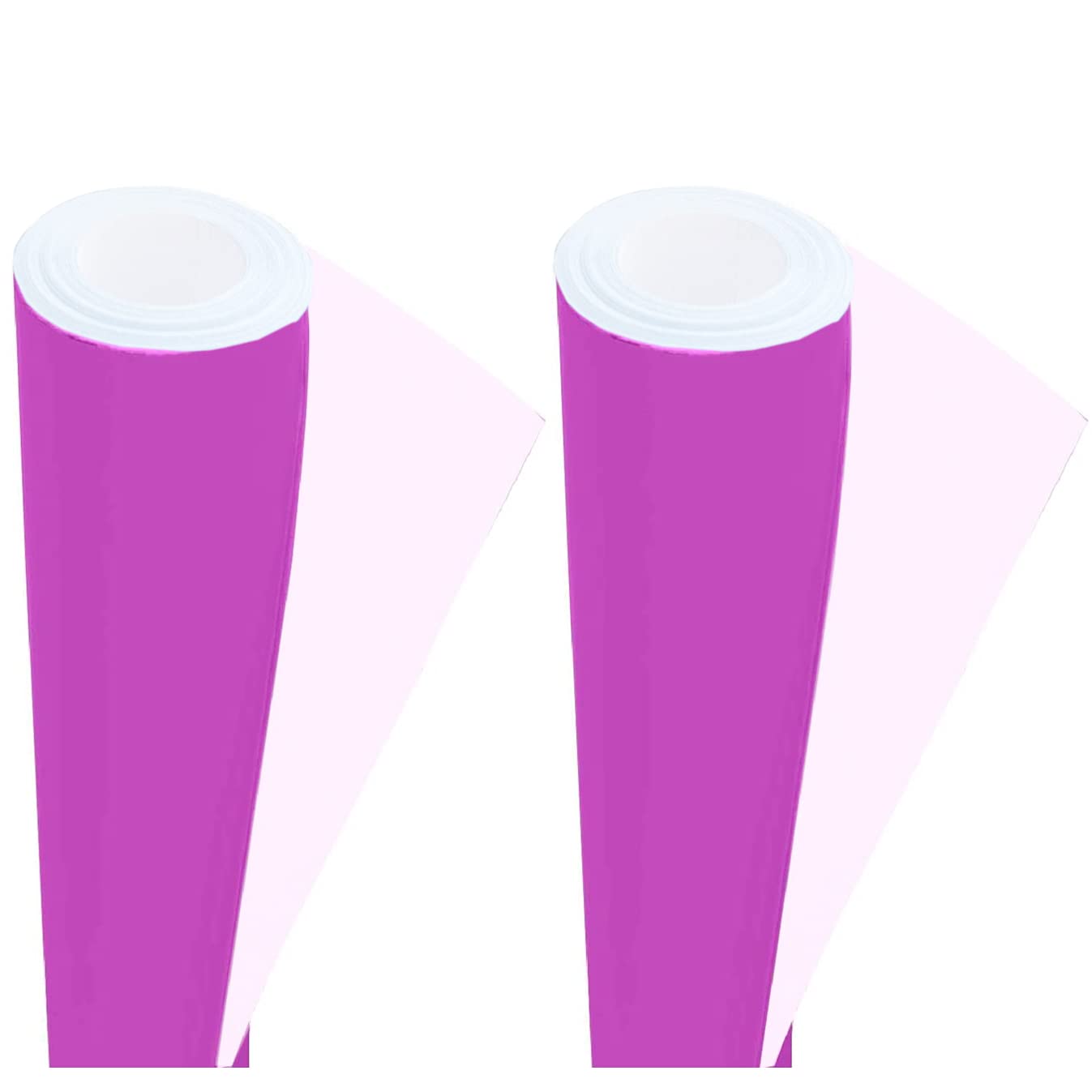 2 Rolls of Packing/Display Poster Paper Roll 3Ace Crafts – 10 m x 76 cm Ideal for Wrapping Wrap Birthday Gifts Drawing Table Runner Covering Parcel Backing School Board – Magenta Colour — image 1