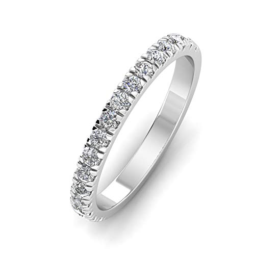 1/2 Carat TW Stackable Women's Diamond Wedding Band in 10k White Gold2