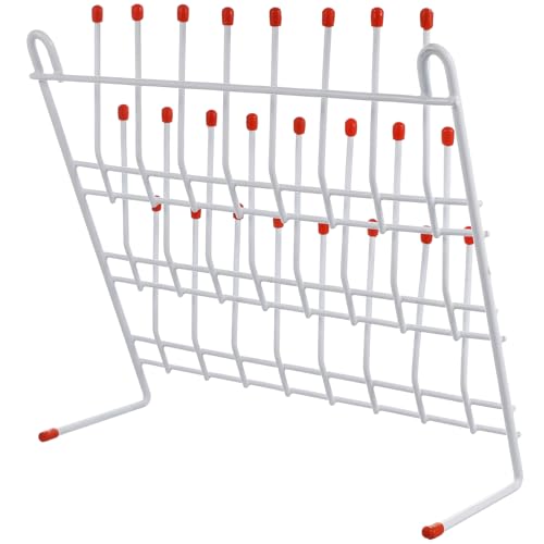 UKCOCO Support de Séchage Métal pour Tubes à Essai de Laboratoire Égouttoir Drainant et Organiseur de Verrerie Scientifique Design Unique Facile à Nettoyer Emplacements