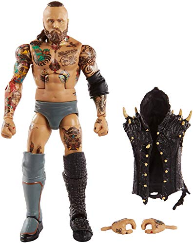 WWE Aleister Black Elite Series #73 Deluxe Action Figure with Realistic Facial Detailing, Iconic Ring Gear & Accessories