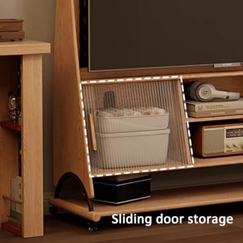 Soporte móvil para TV con estante ajustable y ruedas miniatura 6