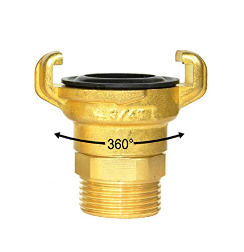 Quick Coupling 360° Freely rotatable with External Thread, 1"