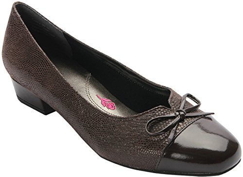 Ros Hommerson Tawnie Women's Slip On 9.5 2A(N) US Brown-Lizard