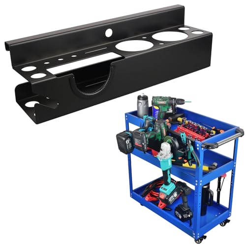 MUTUACTOR Power Tool Organizer,Heavy Duty Drill Driver Angle Grinder Holder,Quick Access Impact Drill Holder Tool Rack Utility for Rolling Tools Chest Utility Storage Carts
