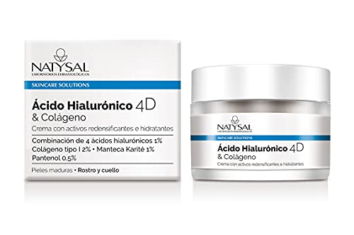 Ácido Hialurónico 4D & Colágeno 50 ml, Natysal. Tersura y firmeza para pieles maduras