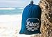 Kahuna Large Beach Blanket Sandproof - Compact Sand Free Beach Blanket, Beach Sheet, Picnic Blanket, Beach Tarp Blanket. Durable, Lightweight Nylon. with Stakes and Sand Anchor Pockets Blue/Gray