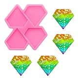 Diamantharz-Silikonform, Epoxidharz-Gussform für Schmuck- und Anhängerherstellung, Handy-Griff und Schlüsselanhänger, Harzform, DIY, Handwerk