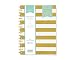 Day Designer for Blue Sky 2018-2019 Academic Year Weekly & Monthly Planner, Flexible Cover, Twin-Wire Binding, 5.8" x 8.6", Gold Stripe Design