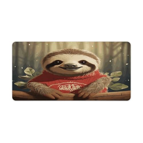 Alfombrilla de escritorio grande con diseño Cartoon Sloth
