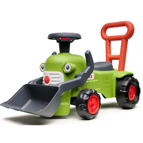 Porteur tractopelle Claas Falk vert, le cadeau idéal pour premier anniversaire