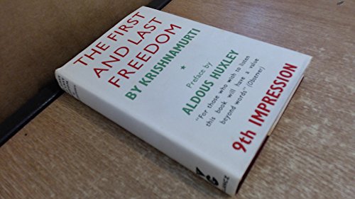The First And Last Freedom B005E6F5XC Book Cover