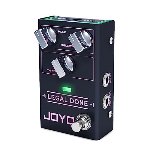 JOYO Noise Gate Pedal Noise Suppressor mit 4-Kabel Methode für E-Gitarre (Legal Done R-23)
