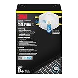 3M N95 Respirator 8511, 10 Pack, NIOSH-APPROVED N95, Features 3M COOL FLOW Exhalation Valve, Relief From Dusts & Certain Particles During Sanding, Pollen, Mold Spores, Dust Particles (8511DB1-A-PS)