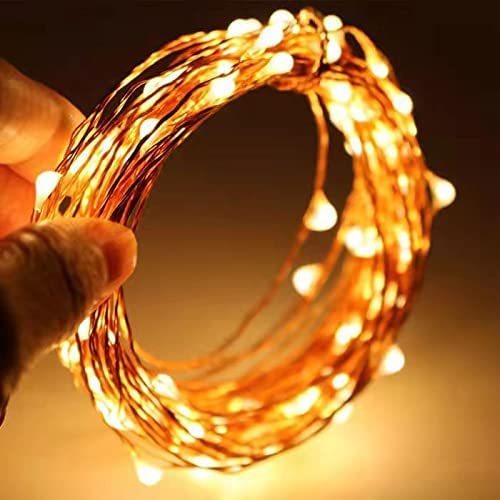 Image of Tanya Bella (Pack of 6) 10 Feet 30 Led Fairy Lights Battery Operated Led Light for Home Decoration, String Light for Home Decoration-Warm White (Still-Pack of 6)