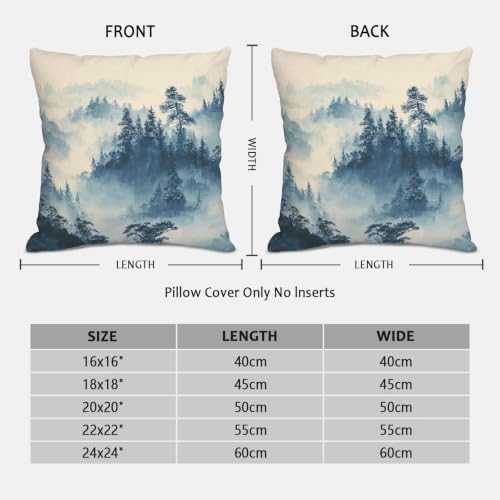 Fundas cojines 40x40 de lino con impresión doble cara de árbol 5