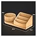 KAJHSTLOZ 360° Rotating Storage Box Wooden Organizing Holder For Office Organizer Tools