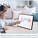 BQQJDD 10.1 Inch Digital Calendar+Digital Picture Frame, 2025-2026 Desk Calendar Smart WiFi Planner&Chore Chart, IPS HD Interactive Touchscreen Display For Family Schedules