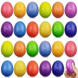 Jofan 24 Pack Easter Eggs Colorful Slow Rising Squishy Toys for Kids Girls Boys Easter Basket Stuffers Gifts Party Favors