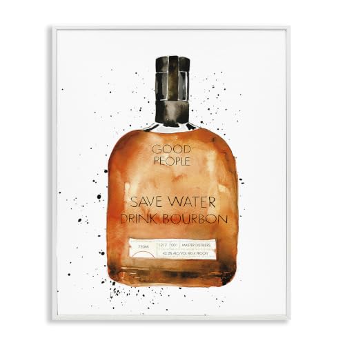 'Save Water Drink Bourbon Quote Common Liquor'| Framed Giclee Art