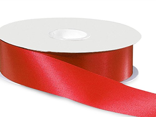 Size 9 SCARLET Satin Acetate Ribbon1-5/16 inch x 100 yds