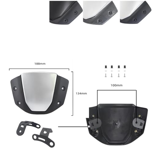 Extension pare-brise moto CB650R protection vent et débris de route