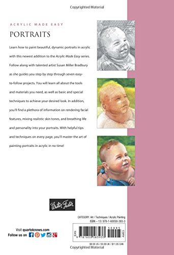 Portraits: Master The Basic Theories And Techniques Of Painting Portraits In Acrylic (Acrylic Made Easy) #TOP1