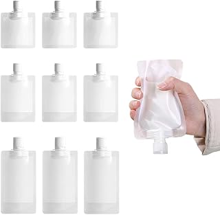 9 Pcs Portable Travel Fluid Bags Transparent Travel Fluid Dispensing Packing Bag Clamshell Travel Fluid Pouches for Toiletries Lotion Shampoo Hand Soap (30ml/50ml /100ml)