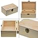 Caja de madera sin terminar de 2 piezas, caja de almacenamiento de...