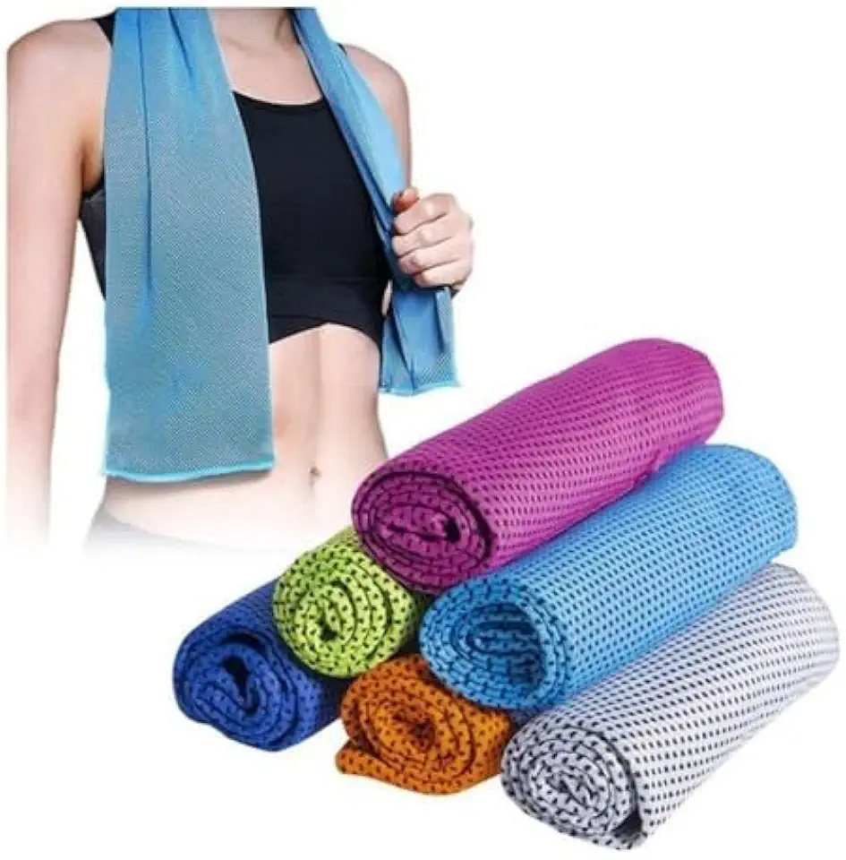 Toalha Microfibra Refrescante Seca Rapido Fit Academia