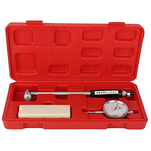 Hilitand Dial Bore Gauge Set Range 50-160mm 1.96-6.3 Inch Diameter Indicator Measuring Engine Cylinder Tool Kit with Case