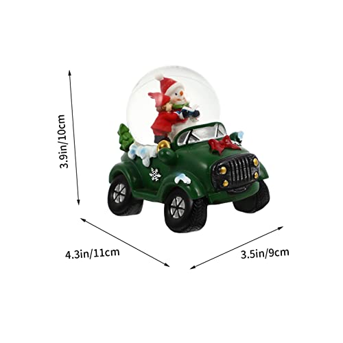 Luxshiny 1 Unidade Carro De Bola De Decoração De Globos De Neve De Natal Enfeite De Festa De Natal B