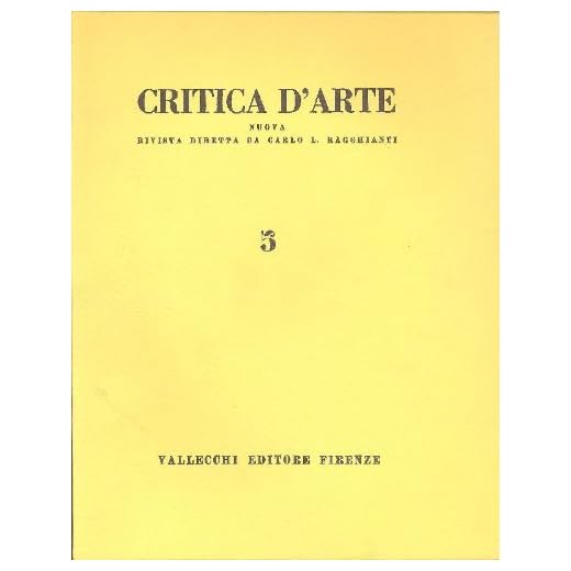 Critica d& #39;Arte. Settembre 1954 - N. 5