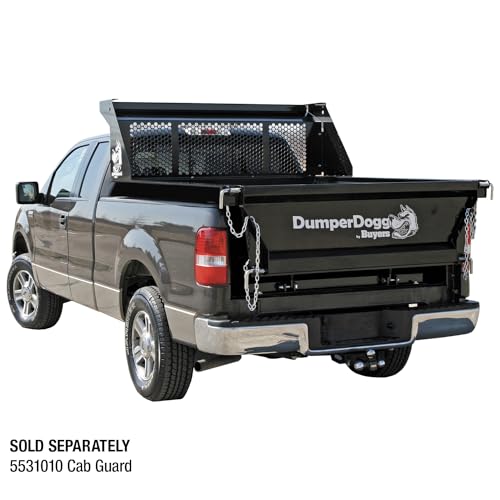 Image of Buyers Products DumperDogg 5531006 6 Foot Steel Dump Body Insert, Corrosion Resistant Black Powdercoat, Truck Dump Body Insert With Indicator Kit For 3 /4 Ton or Higher Pickup Truck
