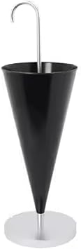 Umbrella Stand Metal Cane Stand Modern Minimalist Design Personalized Mbrella Stand Uniquee Creative Decoration Umbrella Bucke with Removable Water Tray Color Black