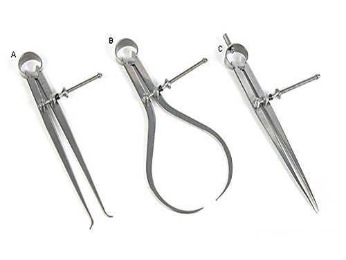 Safedeals365 Pinzas de resorte 3 piezas 8 pulgadas (200 mm) divisor interno y externo