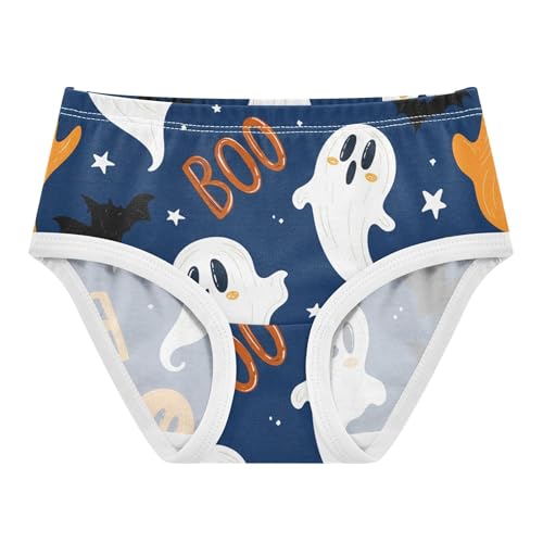 Toddler Girls Underwear 2t Cotton Little Girl Panties Colorful Kids Briefs Undies Halloween Cute Cartoon Ghosts