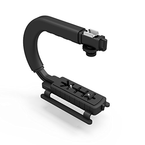 Stabilisateur de Casserole en Forme de C DREAMGRIP | Poignée stabilisatrice Professionnelle avec Support de Fixation pour Chaussures Froides pour Tout Smartphone, Reflex numérique, caméra d'action Cover