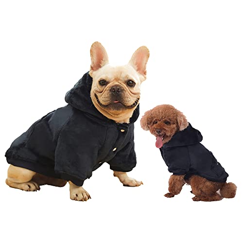 Vêtements à capuche pour chien, sweat-shirt d'hiver chaud en coton, vêtements pour chien, manteau d'hiver chaud pour chiot, sweats à capuche pour chiens de petite, moyenne et grande taille Cover