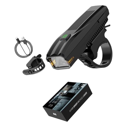 XAGMODSHN Potentes faros delanteros para bicicleta, advertencia de bicicleta para seguridad y fiabilidad, ciclismo nocturno, largo alcance