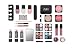 Makeup Trading, Paleta de maquillaje Set Transparent - 102 gr.