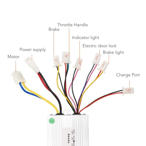 Alomejor Elektrisches Fahrrad Controller 24V 500W Gaspedal Geschwindigkeitsregler Set mit Sperrschl¨¹sseln f¨¹r Fahrradzubeh?r Zubeh?r Teil