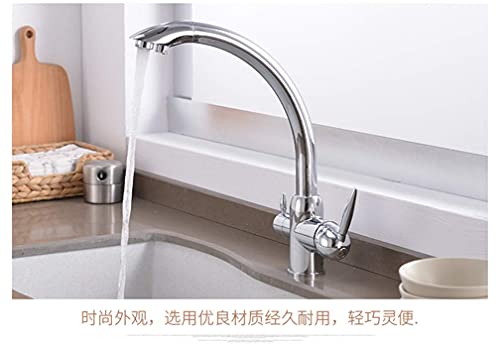 Robinet filtre eau potable pour cuisine moderne mitigeur évier double commande