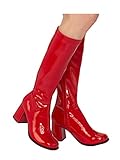 Rubies Women's Costume GoGo Boots, Red, 10