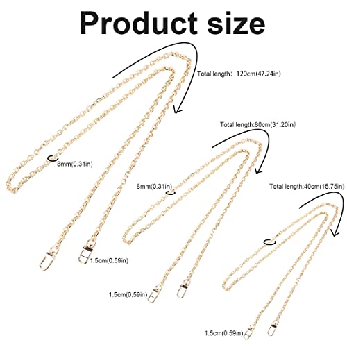 XPEX Confezione da 3 Catene a Tracolla, Cinturini