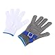 Cocoarm Stichfeste Metzgerhandschuhe aus Edelstahldraht und Metallgeflecht, Schnittfest, Messerfest, mit Edelstahlhandschuhen und Baumwollhandschuh