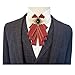 Topz red bow ties for men women wedding bowtie bowknot self tie bow brooch collar pin fashion cravat PreTied Neck Tie bowknot Bow Tie brooch for shirts (B red)