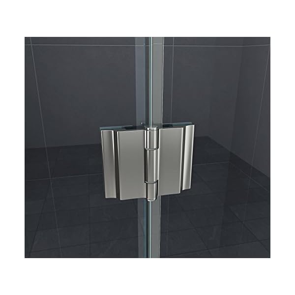 Eckeinstieg Duschkabine Dusche Stuttgart 90 x 90 x 170cm / 8 mm/ohne Duschtasse – Bild 5