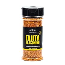 The Spice Lab Fajita Seasoning - Gluten Free Grilled Chicken & Carne Asada Seasoning - Great on Fajita Vegetables & Chicken Nachos - Kosher Steak Rub with No Fillers - 6.2 oz Shaker Jar - 7124